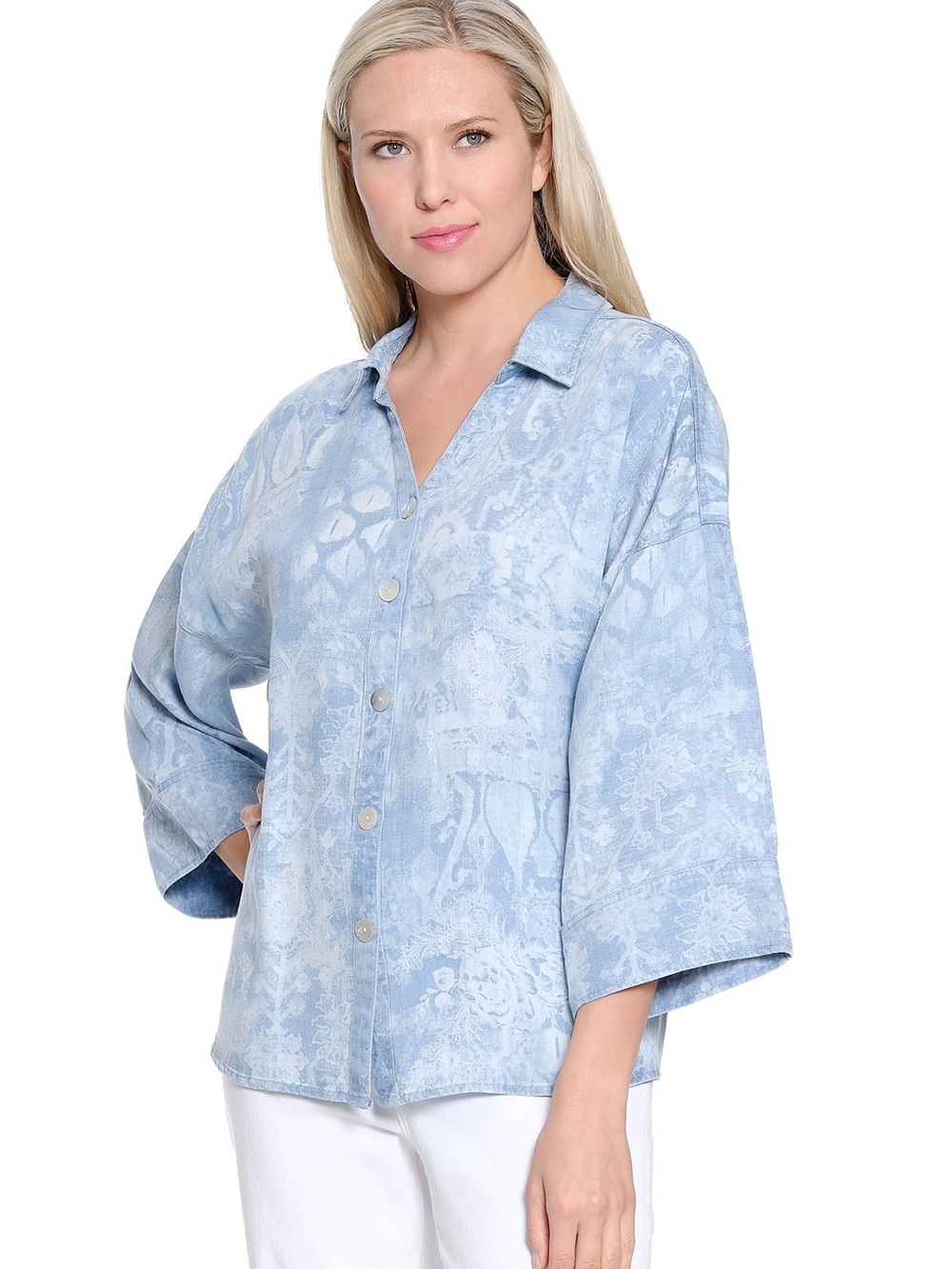 Tru Luxe Jeans NWT Chambray Blouse